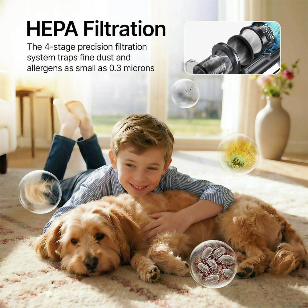 Cordless Vacuum P20 – Ultra-powerful 120,000 RPM motor for exceptional performance